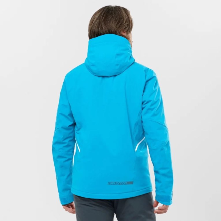 Turquoise Salomon Brilliant Insulated Men's Ski Jackets | PH 28756I